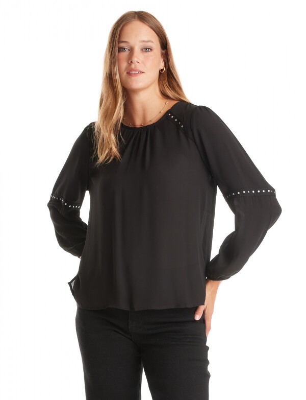 Blusa Tachas NEGRO