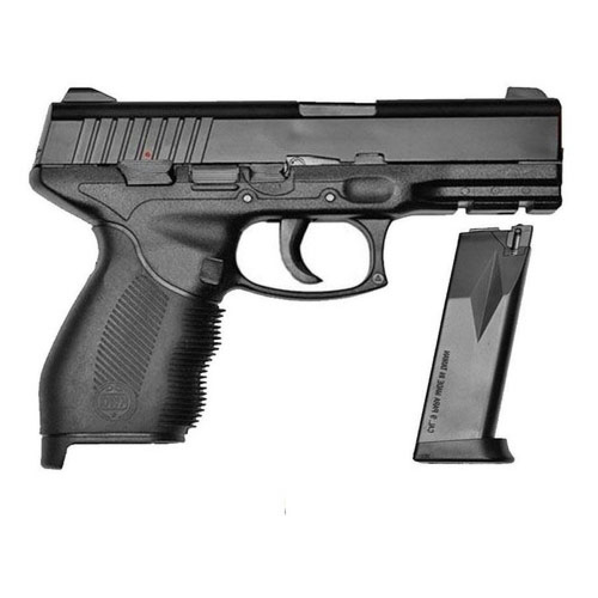 Pistola Km Co2 24/7 Black 6mm.- — Magnum