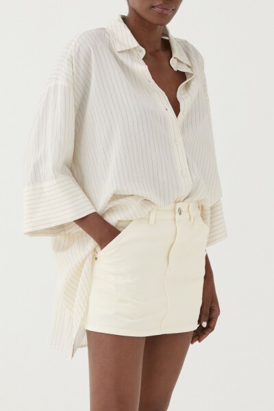CAMISA OVERSIZE Crema