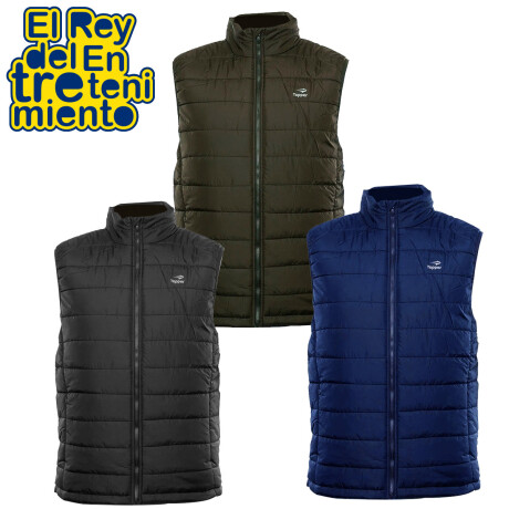 Chaleco Abrigo Topper Inflado Impermeable Para Hombre Verde Oliva