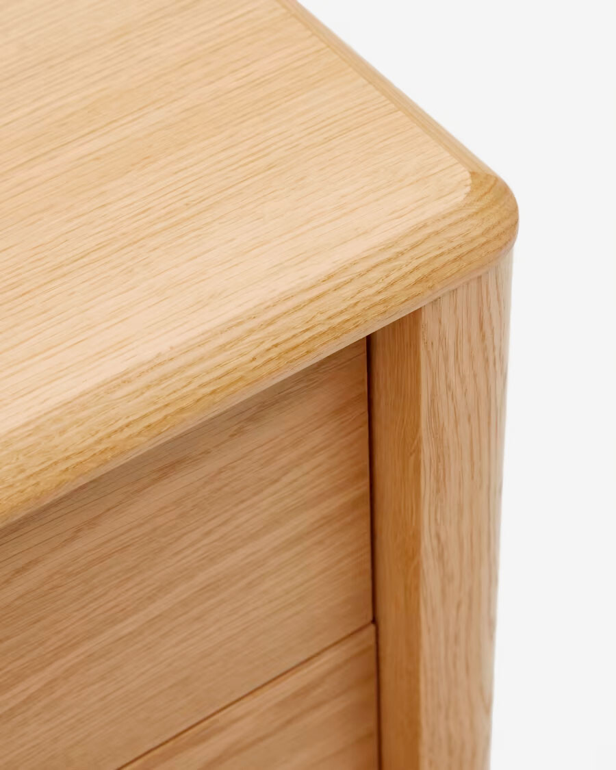 Aparador Lenon 1 puerta y 3 cajones de madera y chapa de roble 105 x 84 cm FSC MIX Credit