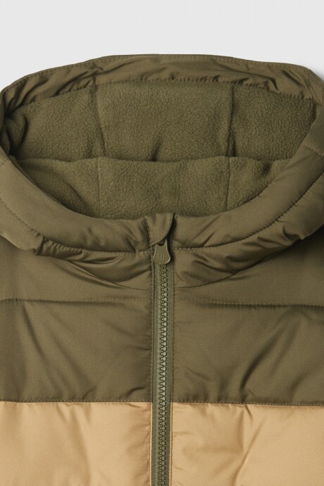 Campera Puffer Warm Toddler Niño Olive Night 19-0515Tcx