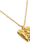 COLLAR CORTO ALEACIÓN DE METALES BAÑADO EN ORO 18K CON DETALLE DE ALAS Colgante
