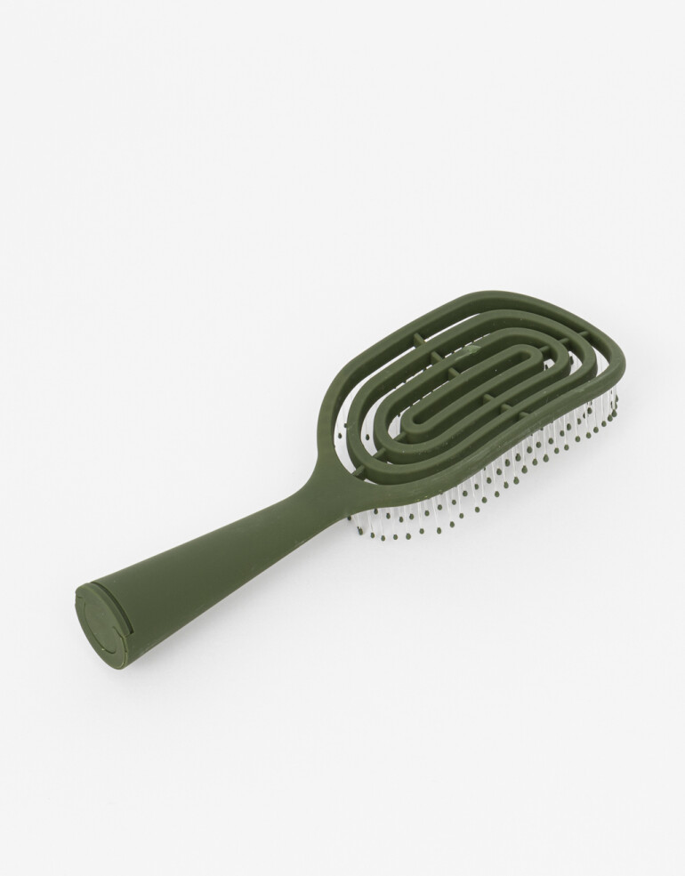 Cepillos y Peines Cepillo Ergonómico - Verde Militar
