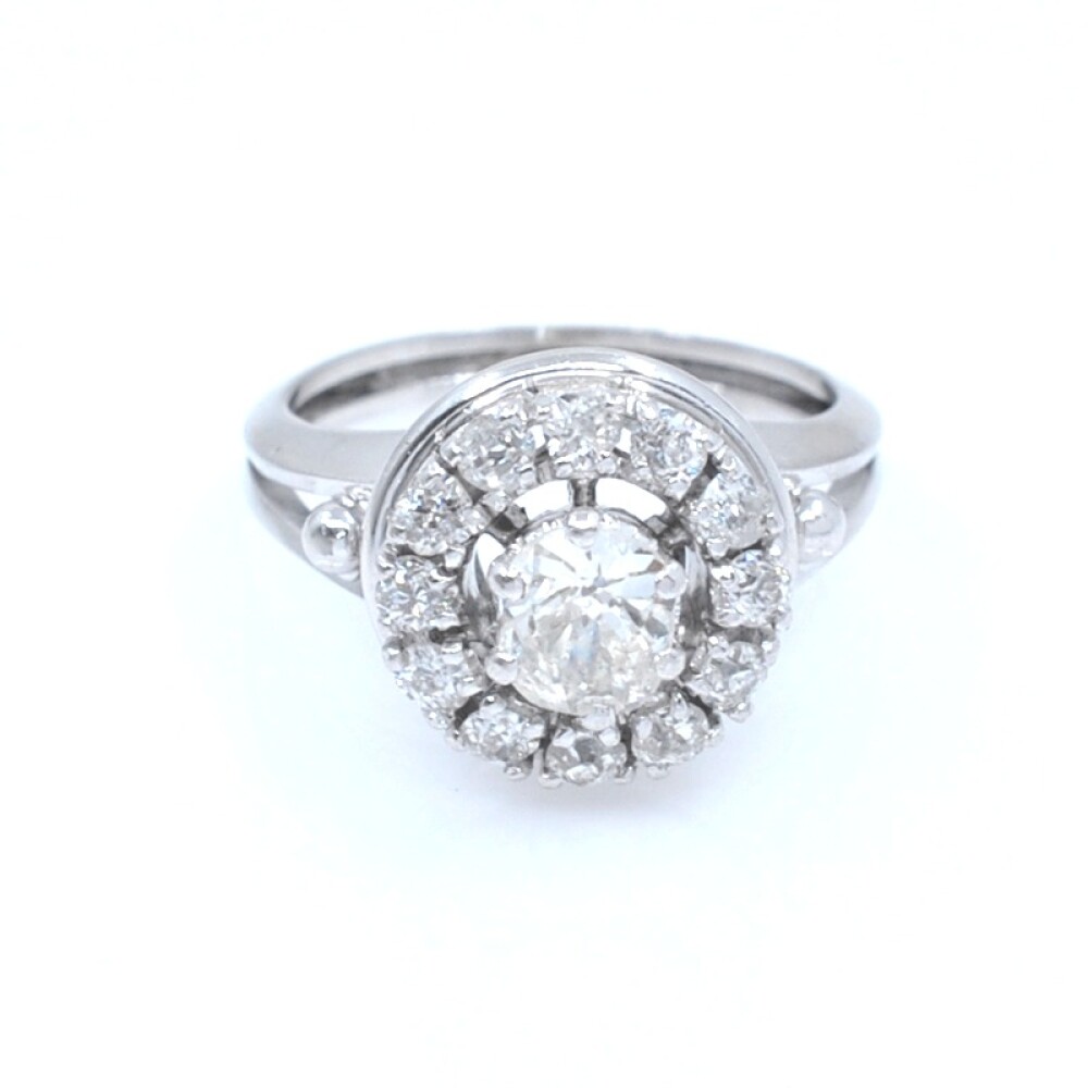 Anillo en oro 18k con brillantes Anillo en oro 18k con brillantes