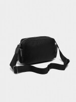 Bolso Bandolera De Nylon negro