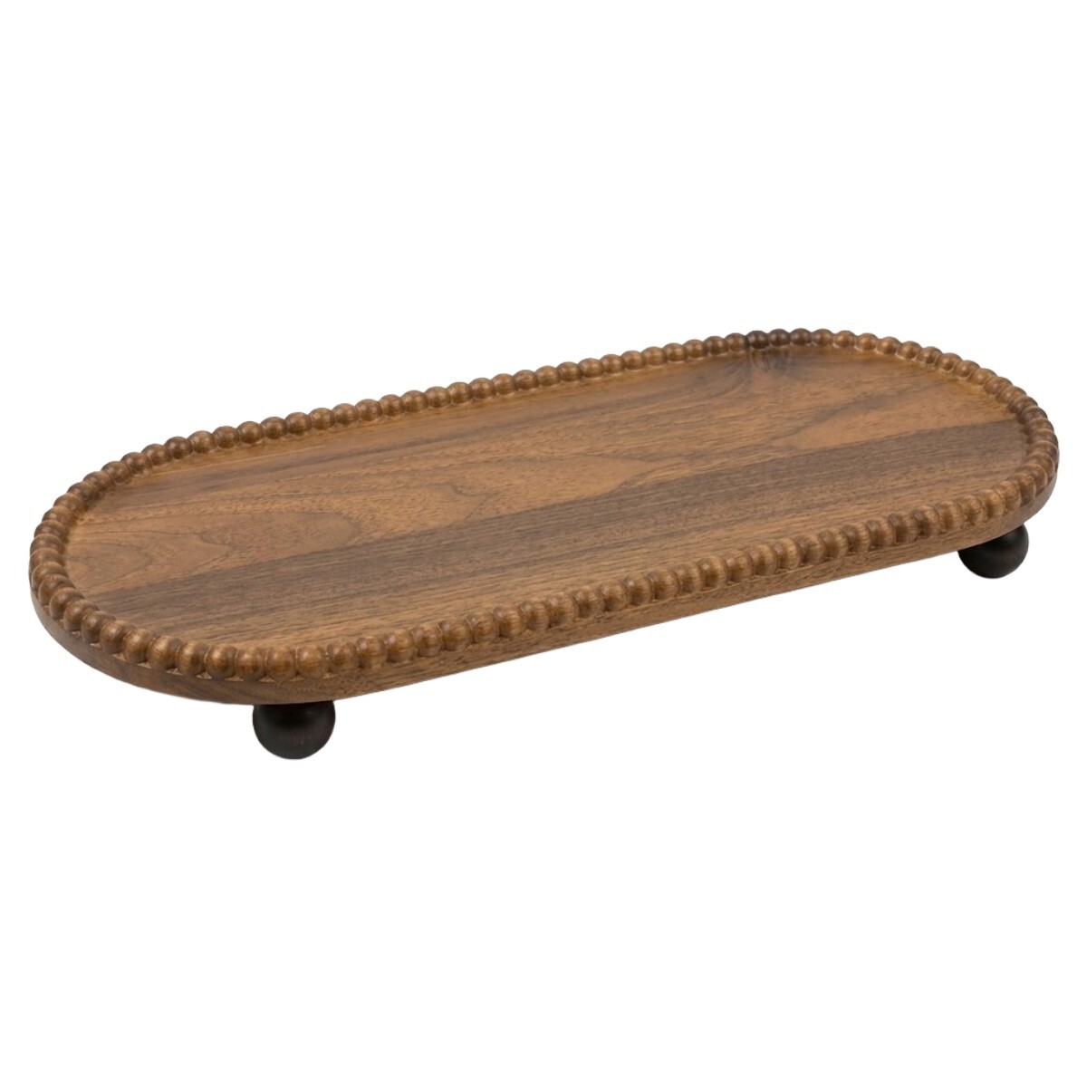 BANDEJA OVAL MARRON GDE 