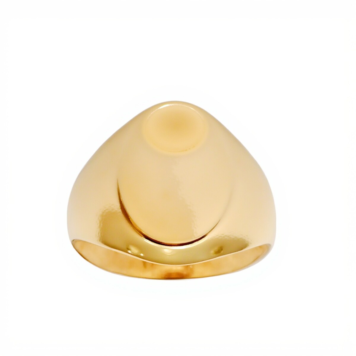 Anillo Mesa oval-Oro bajo-Sin Piedra-AN8209 - sinpiedra 
