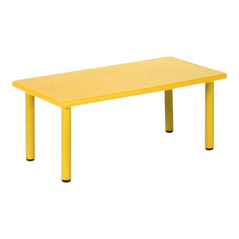 Mesa Infantil 120x60 Polipropileno Amarillo