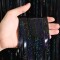 Cortina Fessta Holografíca 2x1 Metros Negro Azulado