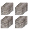40 Placas Revestimiento Pared Autoadhesiva 70x77cm Promo X40 Piedra Clara