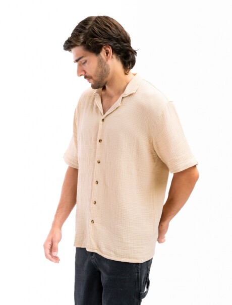 Camisa Tetra Algodón Cartagena Arena