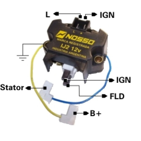 REGULADOR VOLTAJE RENAULT R18 IP.1652 NOSSO REGULADOR VOLTAJE RENAULT R18 IP.1652 NOSSO
