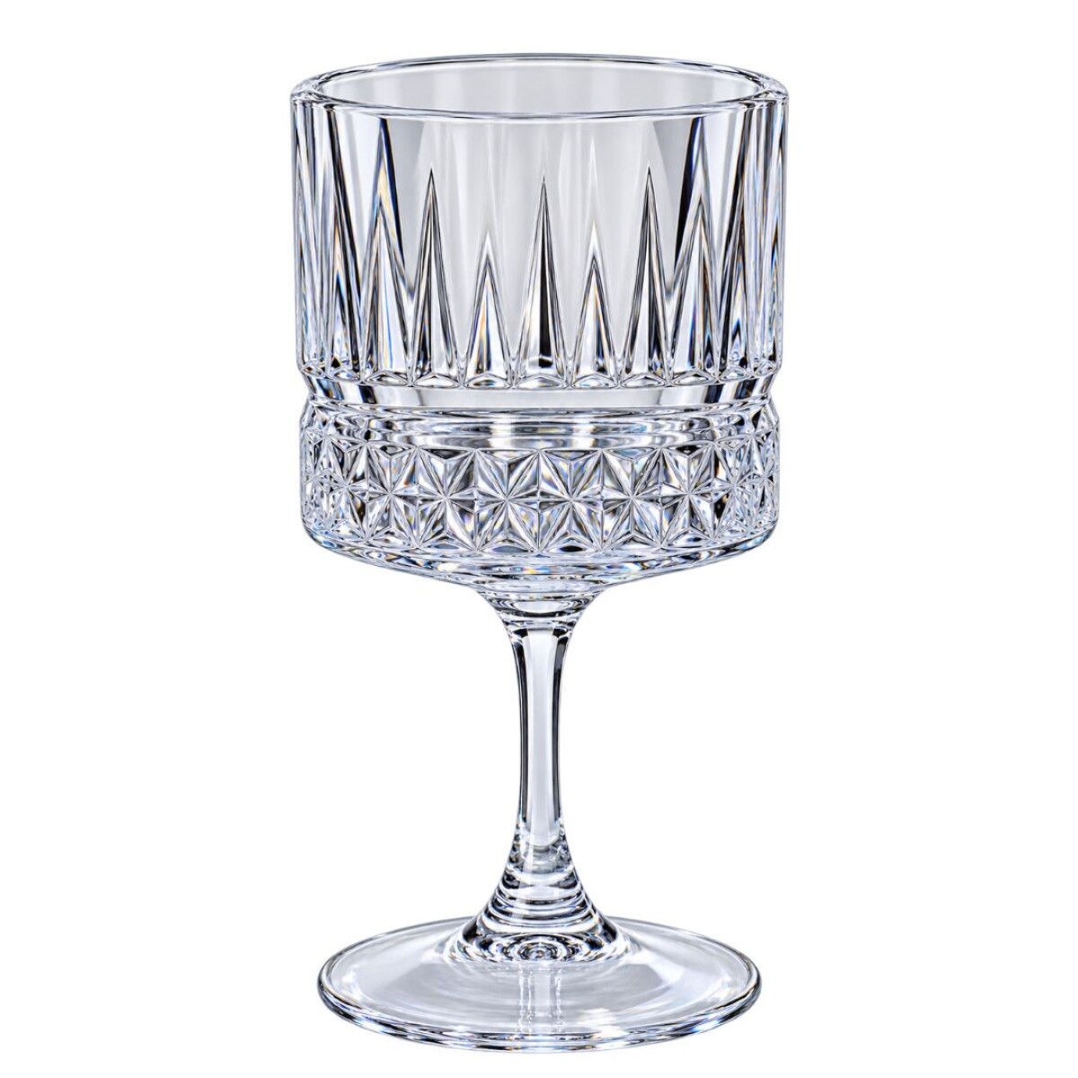 COPA VIDRIO LABRADO DIAMANTE ANCHA 