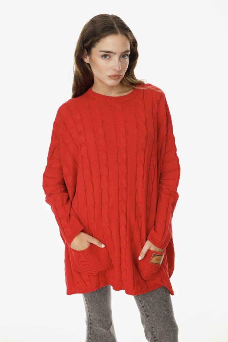 Sweater Oceano rojo talle unico