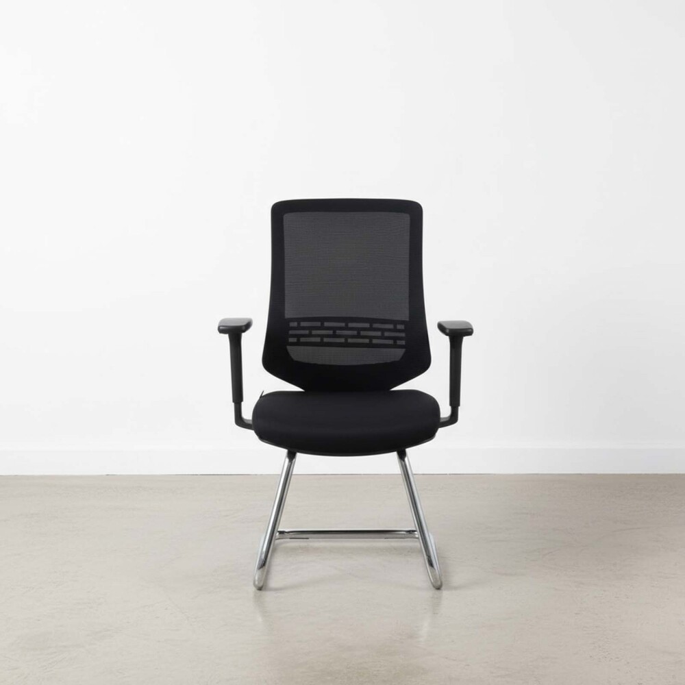 SILLA DE VISITA POLIPROPILENO-Y-FIBRA-DE-VIDRIO NEGRO K-206V