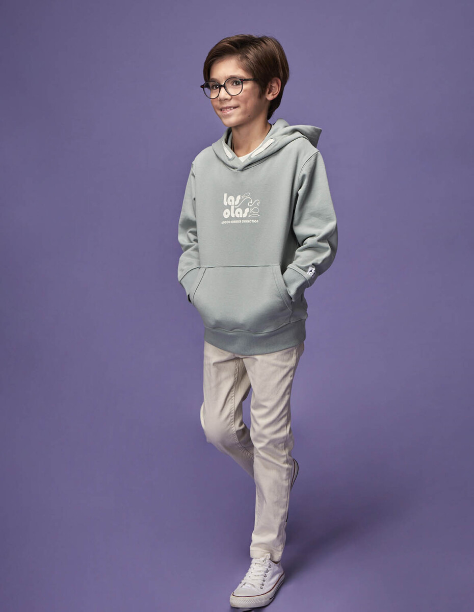 Sudadera Con Capucha - Azul 