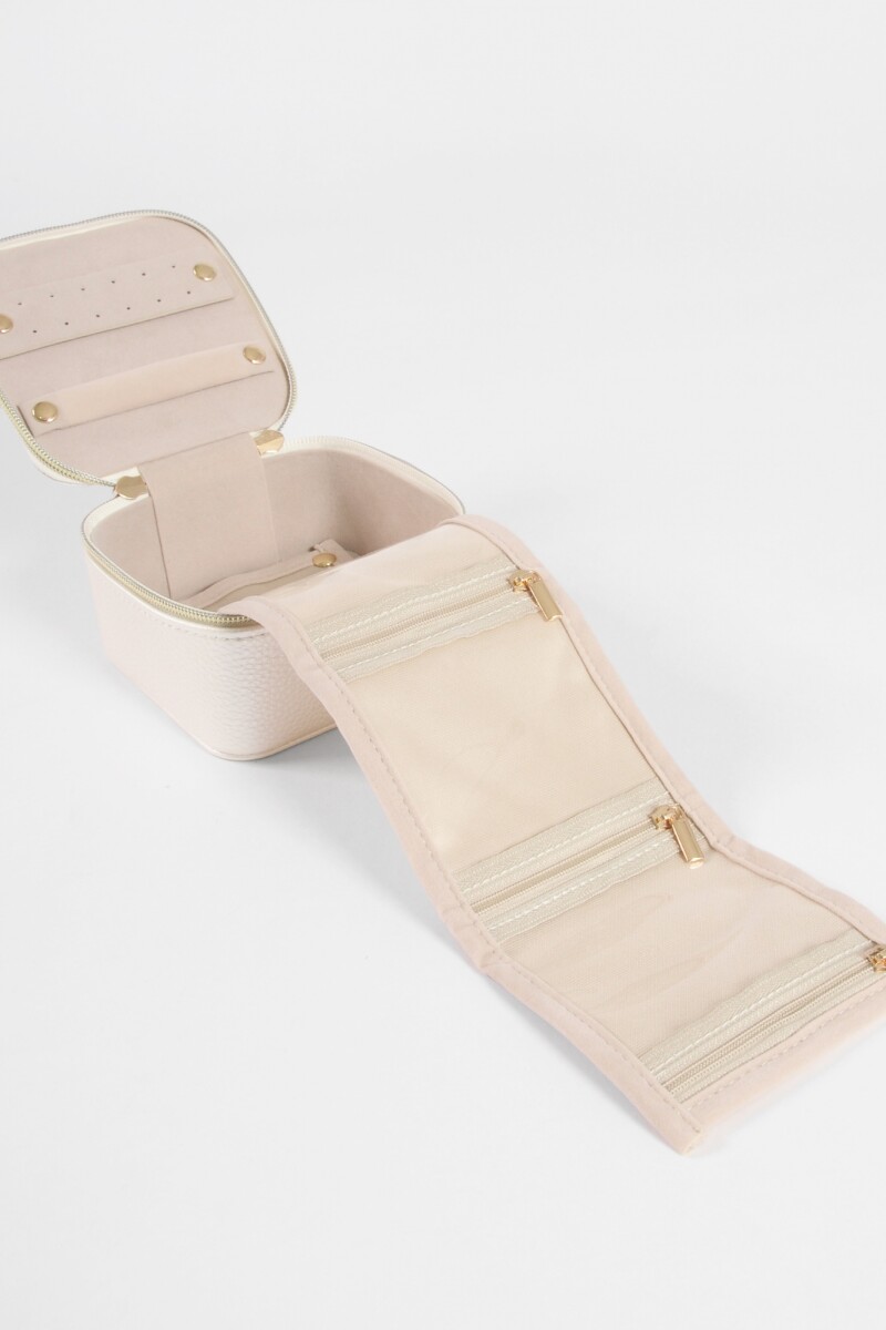 Alhajero organizador cuadrado con estuche blanco