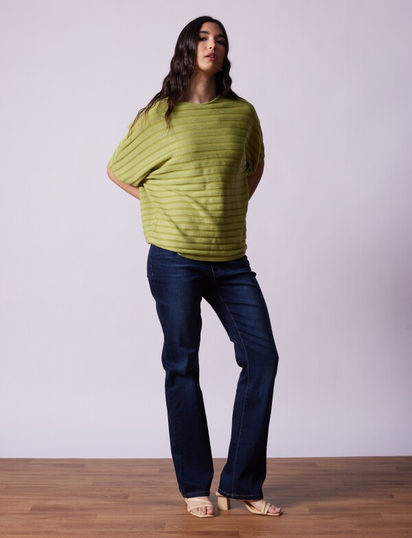 Buzo Dolman Acanalado VERDE