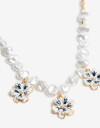Collares Cortos Color Collar Multidije Flor - Dorado