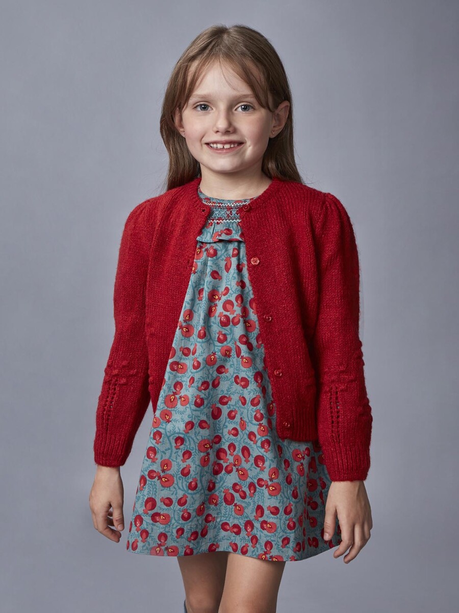 Vestido Cuello Nido De Abeja Turquesa