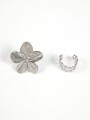 Anillo Flor, Set X2 Color Unico
