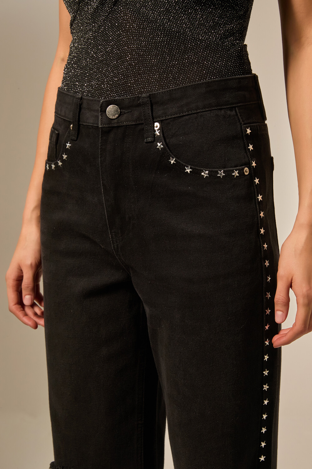 Pantalon Rochie Negro