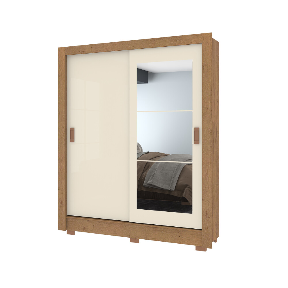 PLACARD ROPERO 2 PUERTAS MDP MARRON BAVARIA