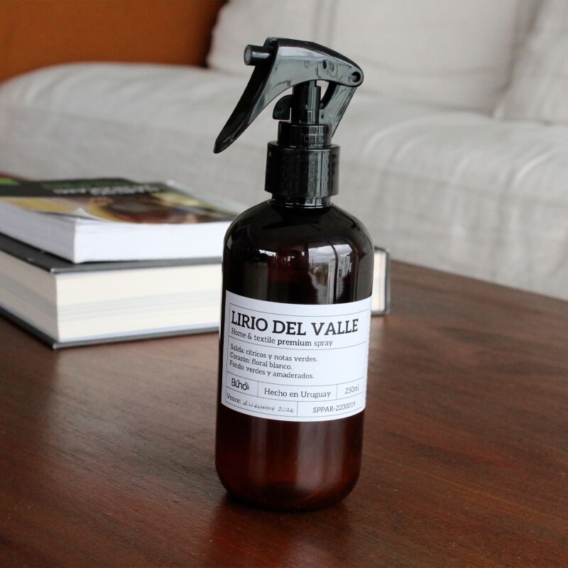 Aromatizador spray premium home & textile 250ml Lirio del Valle