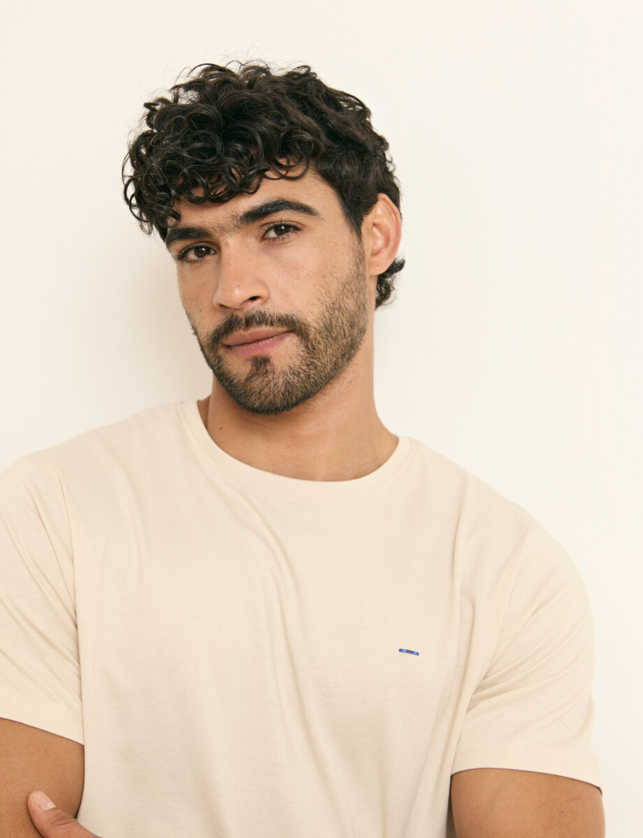 520658 T-SHIRT HARRINGTON LABEL Natural