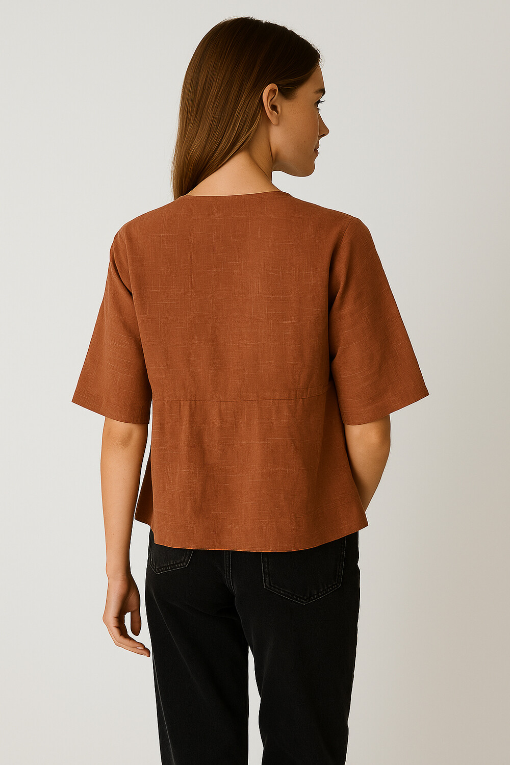Blusa Andaluz Terracota