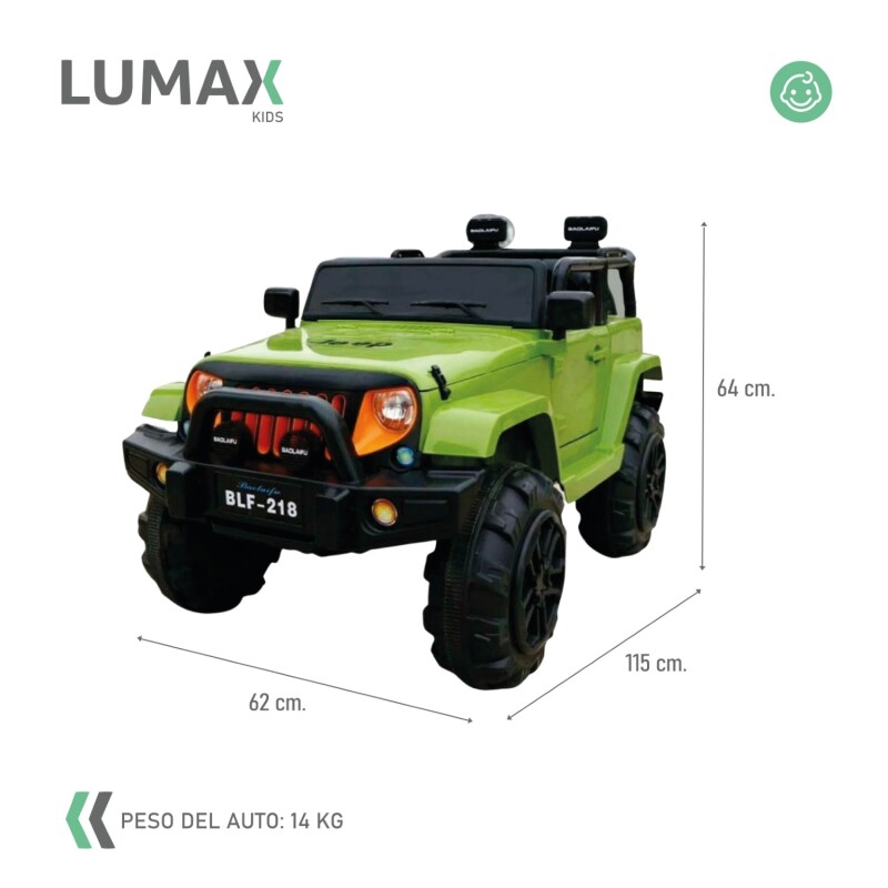 Jeep a batería para Niños Verde