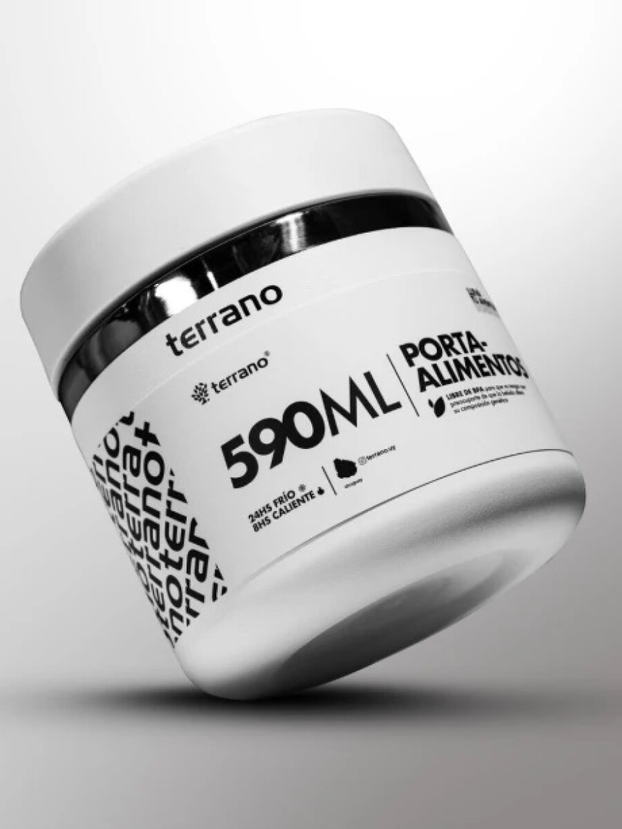 CONTENEDOR DE ALIMENTOS TERRANO 590ML - BLANCO 