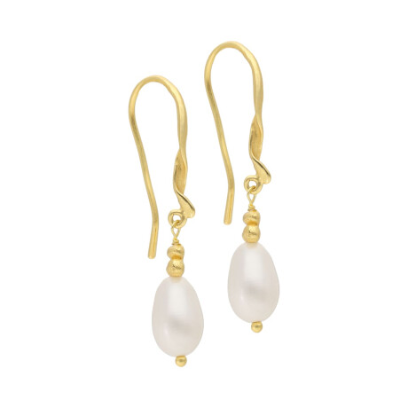 Caravanas Colgantes kervik Plata 925 bañada de oro 18k 0