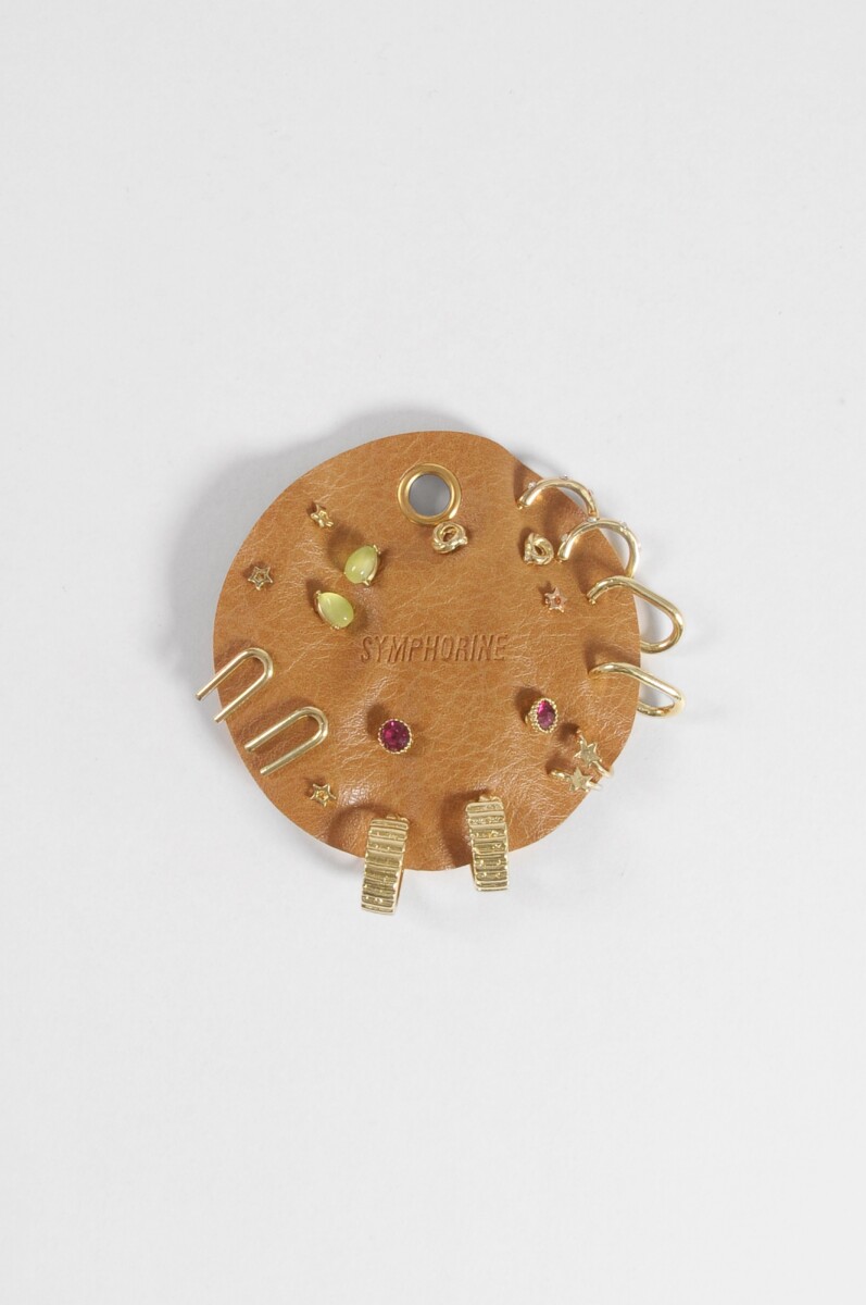 Set de 10 pins variados - dorado 