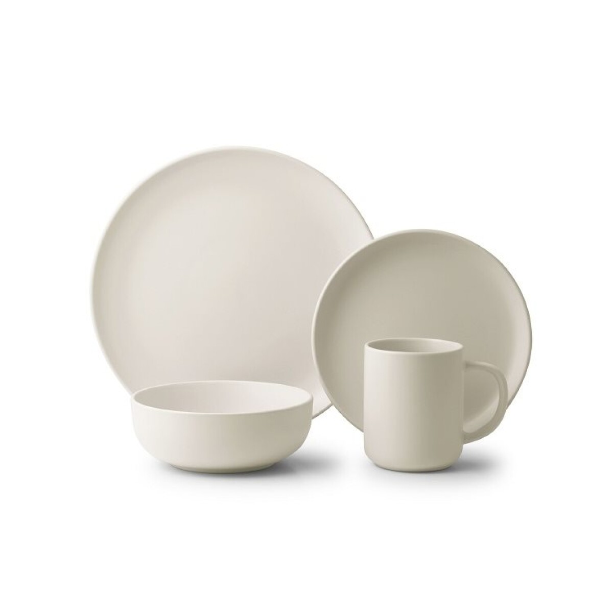 SET 16PZAS STONEWARE D27-20-16/400ML JASPER WHITE 