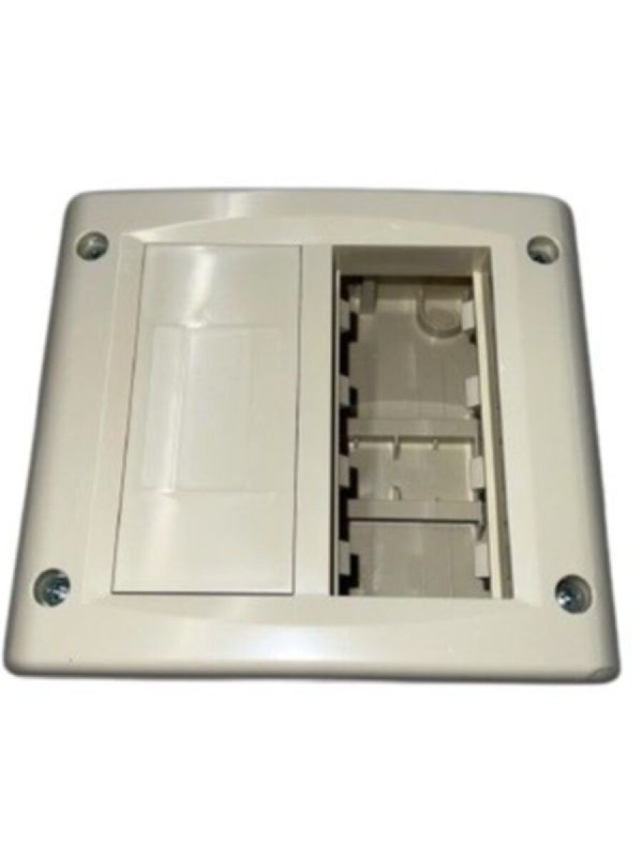 CAJA EXT. PLASTICA 8 MODULO MARFIL 