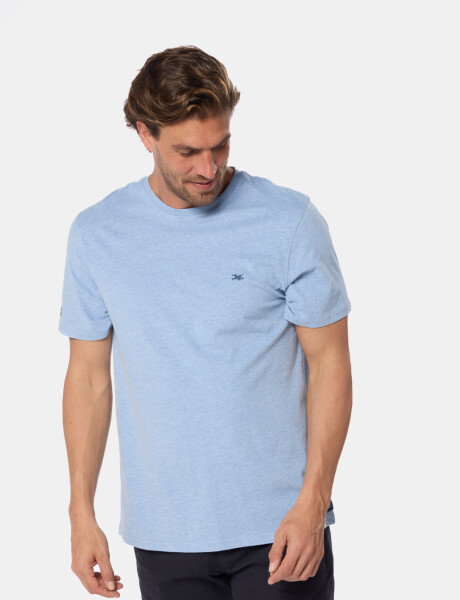 REMERA DE ALGODÓN Azul melange