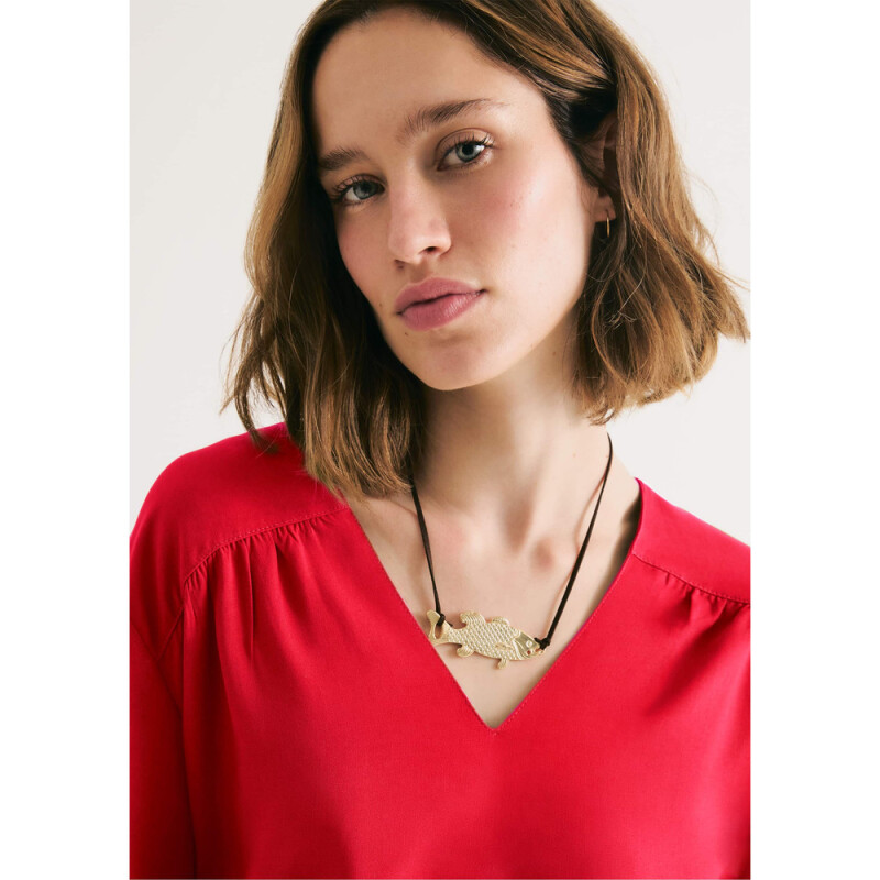 BLUSA FEM VERMELHO ESCURO