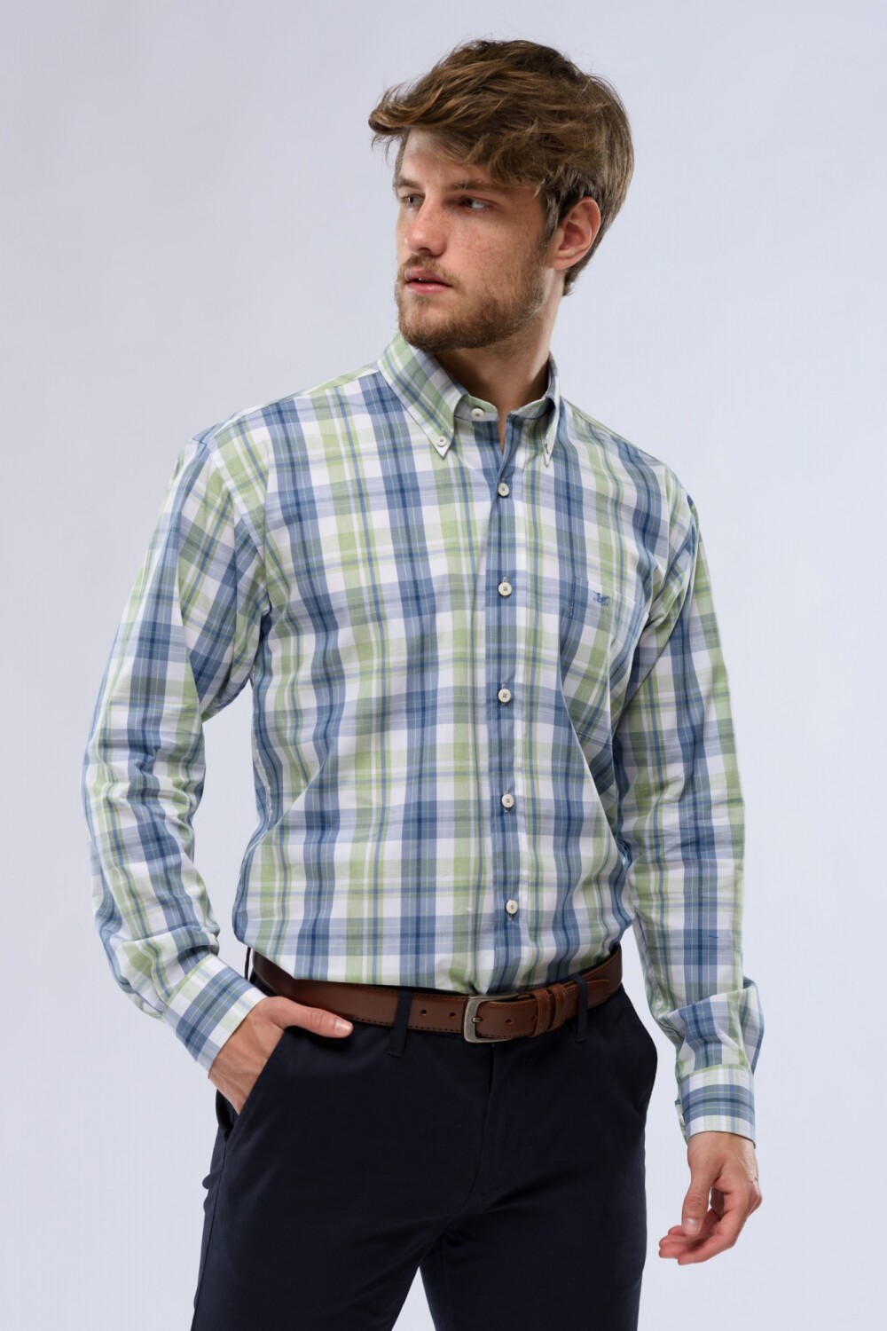 CAMISA CUADROS Verde