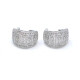 Caravanas clips en oro 18k blanco con brillantes Caravanas clips en oro 18k blanco con brillantes