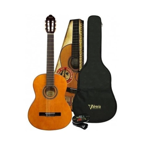 GUITARRA CLASICA PACK VALENCIA VC104K STANDARD NAT GUITARRA CLASICA PACK VALENCIA VC104K STANDARD NAT