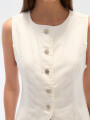 Chaleco Elvona Marfil / Off White