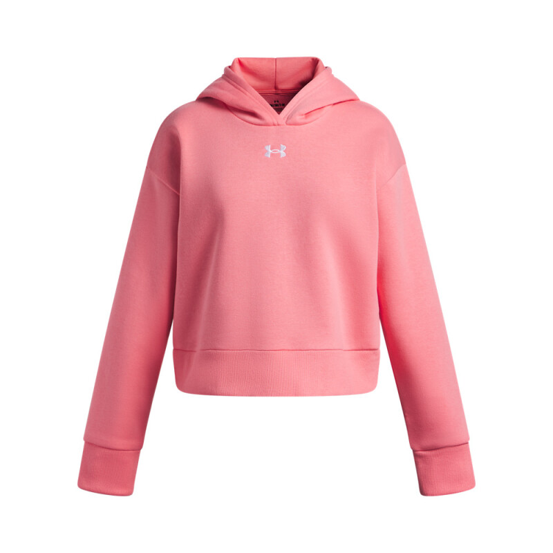 UA Rival Fleece Crop Hoodie-PNK PNK-600