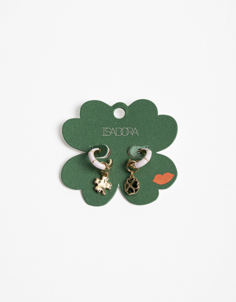 Aros Argollas Color Aros Argollas, Lucky Lady Tribe - Combinacion Multicolor