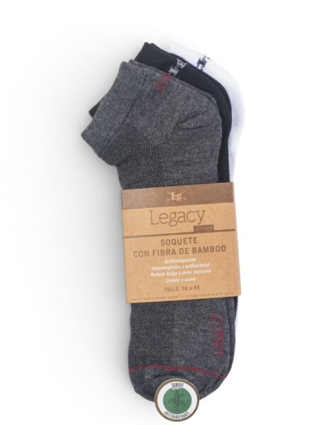SOQUETE BAMBOO Gris