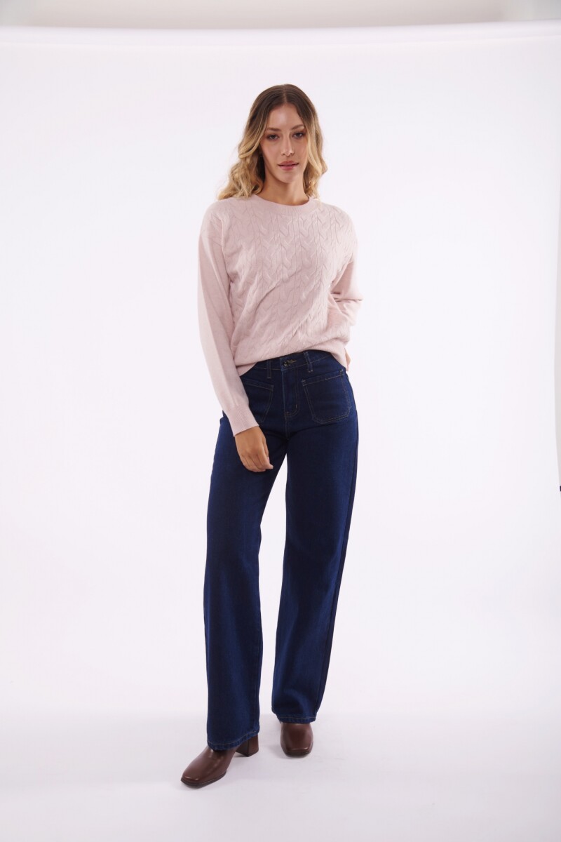 JEAN TESA WIDE LEG AZUL OSCURO
