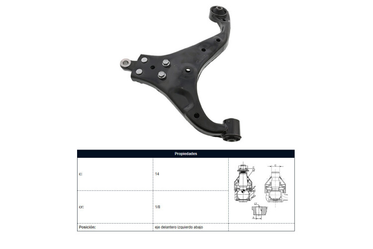 Parilla De Suspension Del Hyundai Tucson, Kia Sportage 04-25 Izq Parilla De Suspension Del Hyundai Tucson, Kia Sportage 04-25 Izq