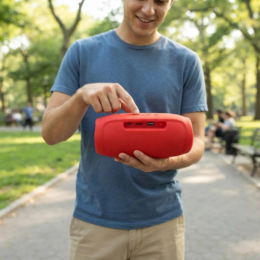 Parlante Con Bluetooth Ch ROJO