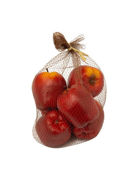 PACK 6 MANZANAS DECORATIVAS PLASTICO PACK 6 MANZANAS DECORATIVAS PLASTICO
